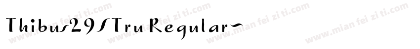 Thibus29STru Regular字体转换